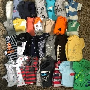 N-3 month short sleeve onesies